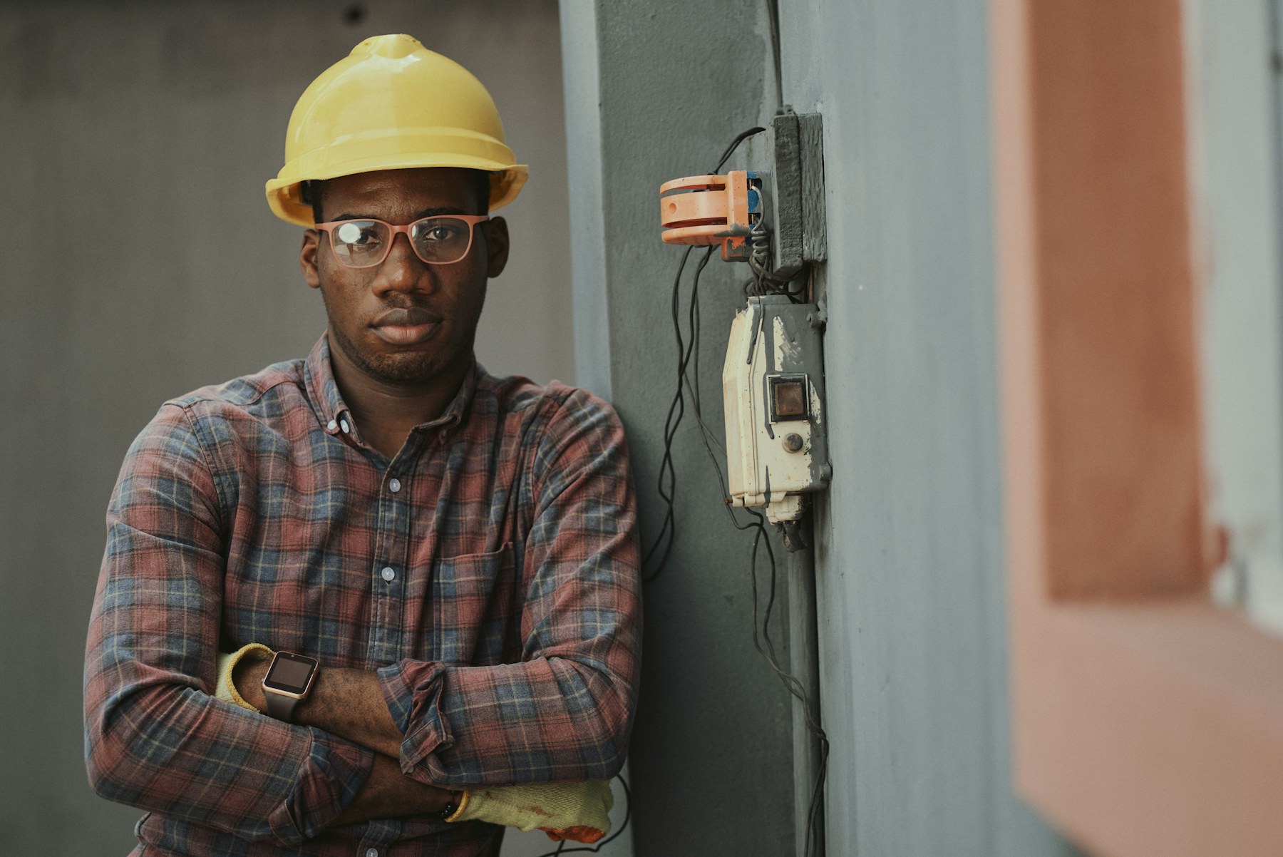 HVAC technician servicing climate control equipment